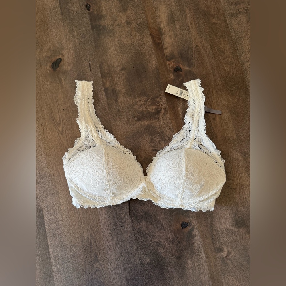 NWT Aerie Push Up Wireless Sunflower Lace Lacy Bra Bralette